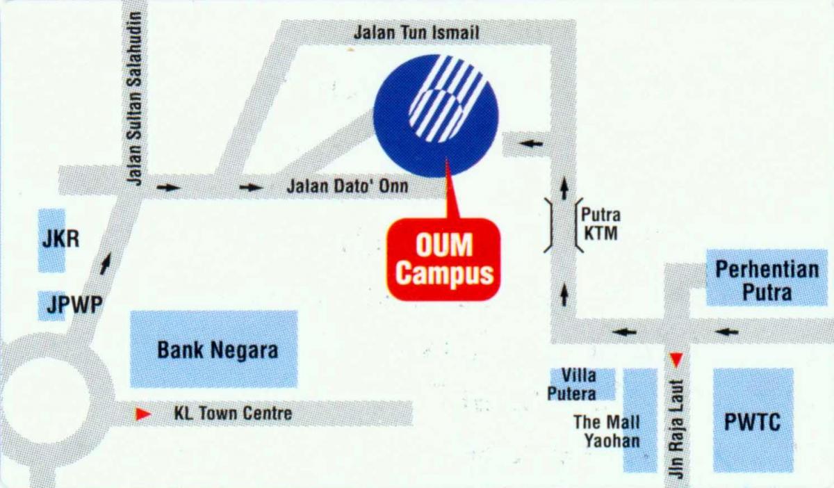 Mapa de banco negara malasia ubicación
