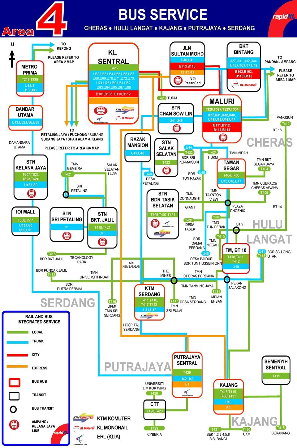 lrt ktm mapa de la ruta