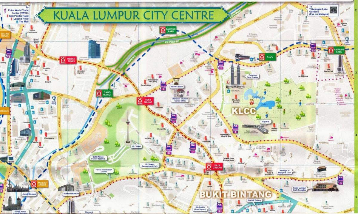centro comercial suria klcc mapa