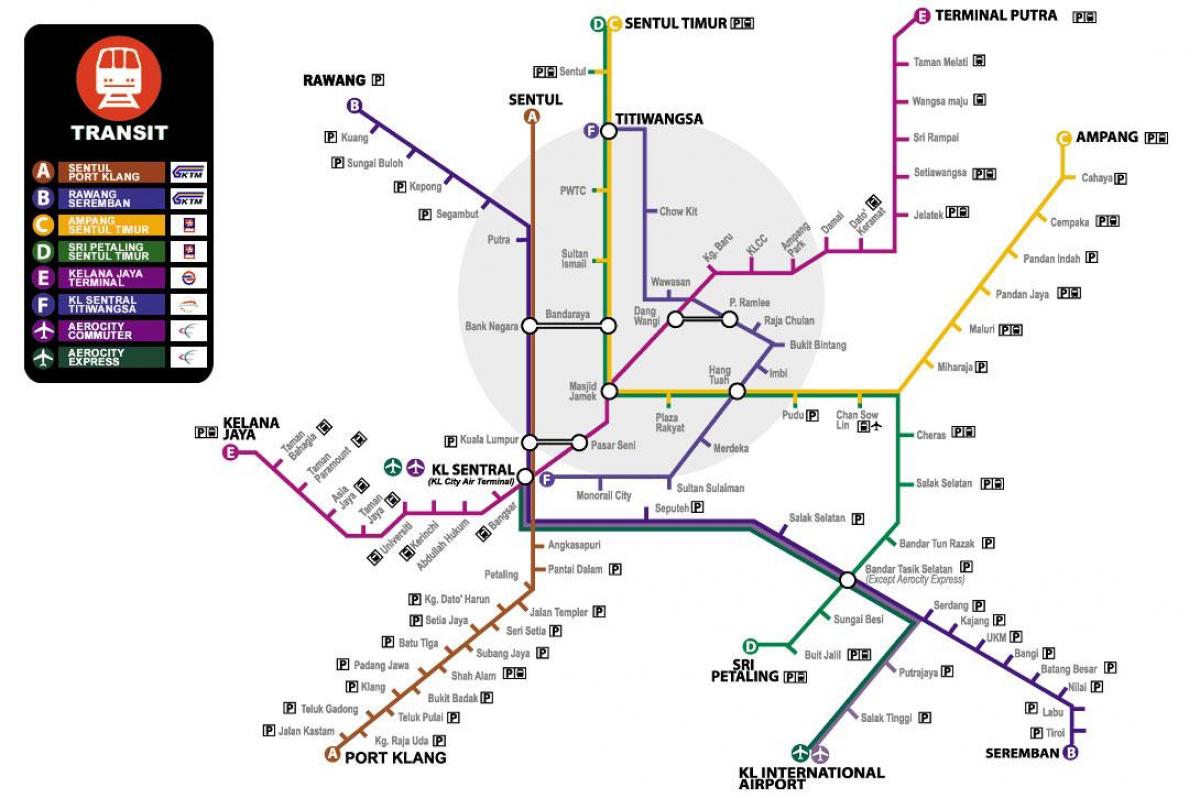 Mapa de ktm de tránsito