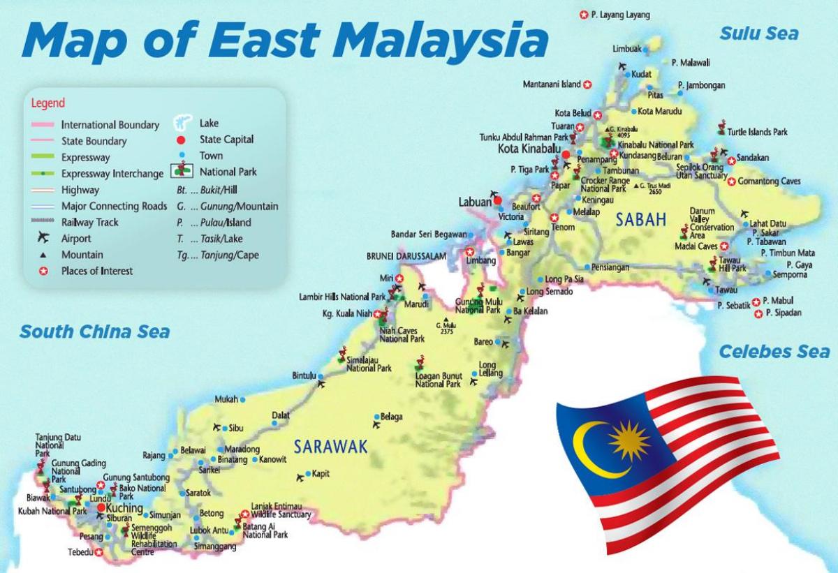 aeropuertos en malasia mapa