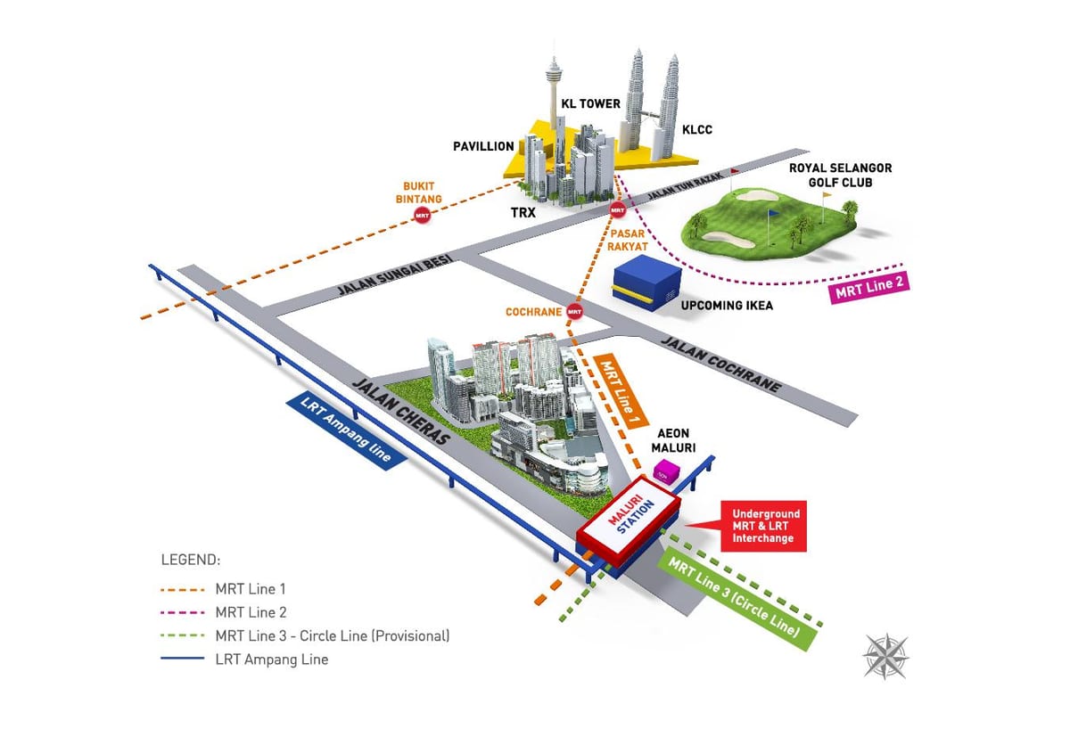 titiwangsa la estación de lrt mapa