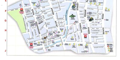 Mapa de calle árabe kuala lumpur