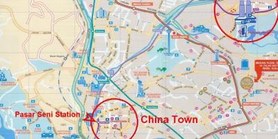 Chinatown de kuala lumpur mapa