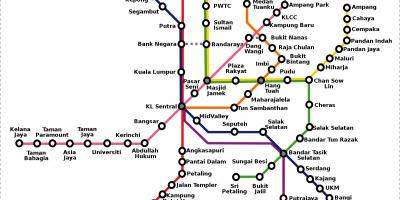 Malasia mapa del metro