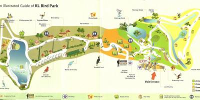 Kuala lumpur parque de las aves mapa