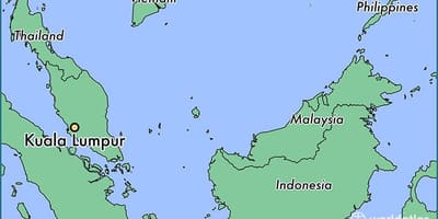 Mapa de kuala lumpur ubicación