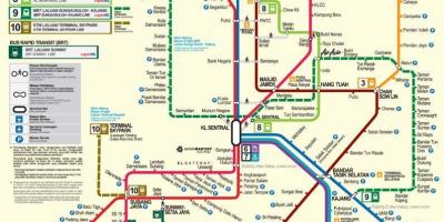Kuala lumpur mapa de metro