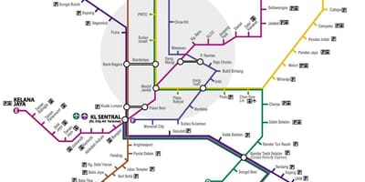 Putra lrt estación mapa