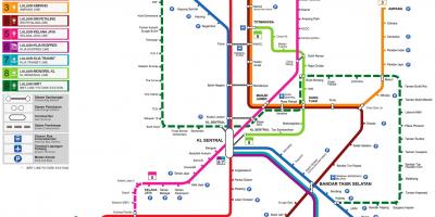 Mapa de trenes de malasia