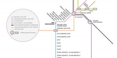 Ampang park estación de lrt mapa